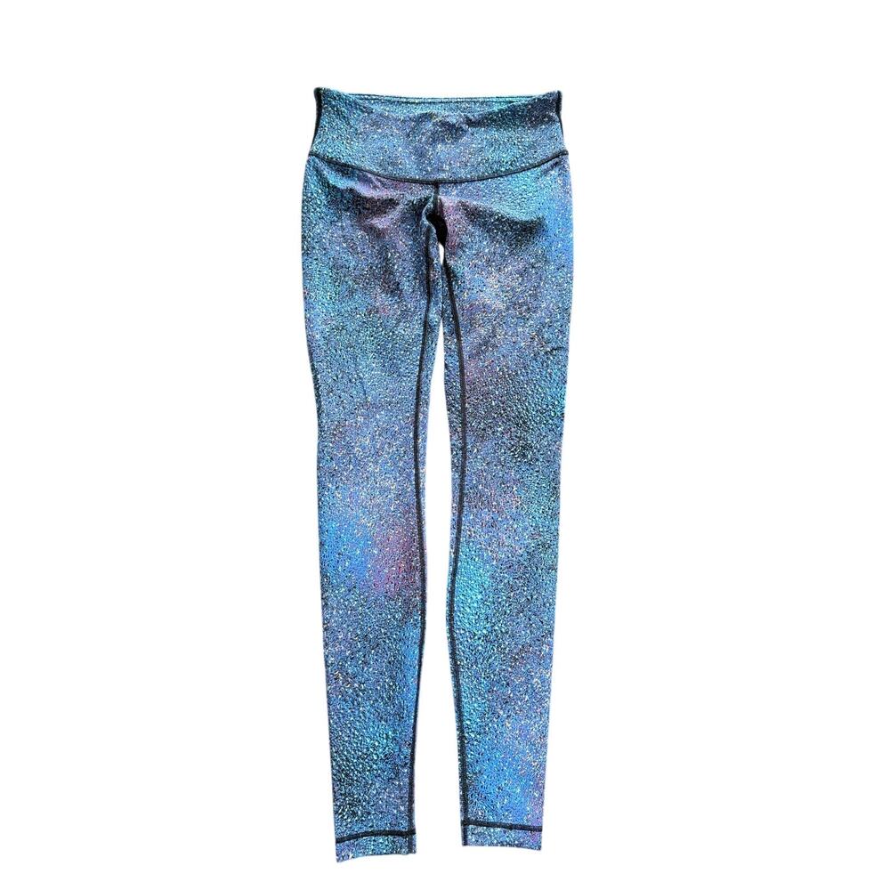Lululemon Wunder Under Blue Mermaid Galaxy Full Length Leggings